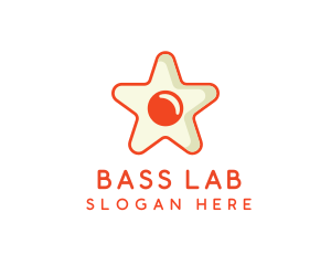 Orange Star Egg logo design