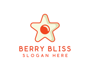 Orange Star Egg logo design