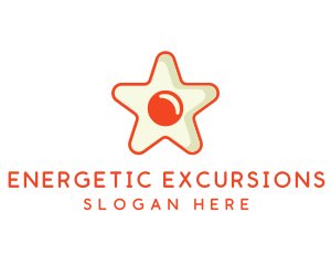 Orange Star Egg logo design