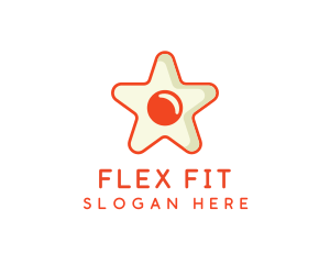 Orange Star Egg logo design