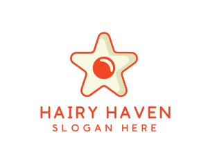 Orange Star Egg logo design