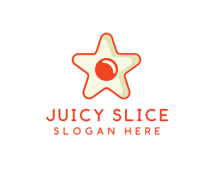 Orange Star Egg logo design