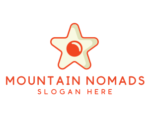 Orange Star Egg logo design