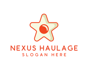 Orange Star Egg logo design