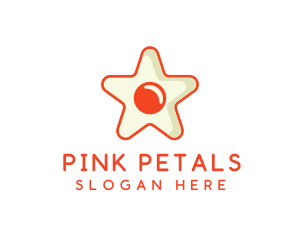 Orange Star Egg logo design