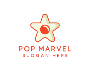 Orange Star Egg logo design