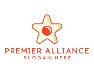 Orange Star Egg logo design