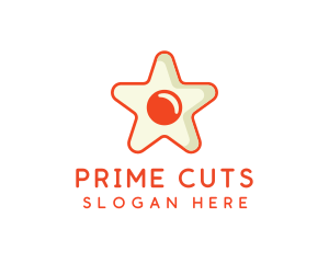 Orange Star Egg logo design