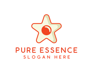 Orange Star Egg logo design