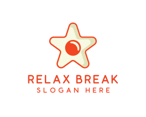 Orange Star Egg logo design