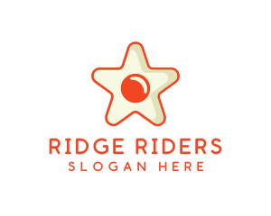 Orange Star Egg logo design