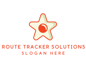 Orange Star Egg logo design