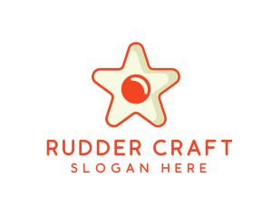 Orange Star Egg logo design