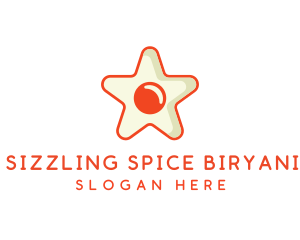 Orange Star Egg logo design