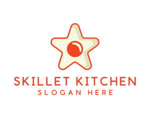 Orange Star Egg logo design