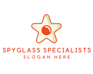 Orange Star Egg logo design