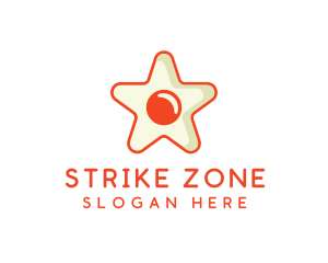 Orange Star Egg logo design