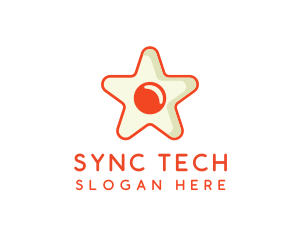 Orange Star Egg logo design