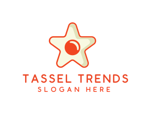 Orange Star Egg logo design