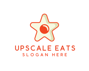 Orange Star Egg logo design