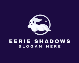 Cute Ghost Spooky logo design