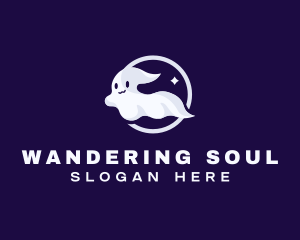 Cute Ghost Spooky logo design