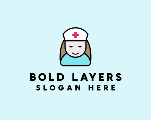 Clinic Nurse Healthcare logo design