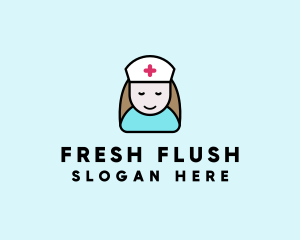 Clinic Nurse Healthcare logo design