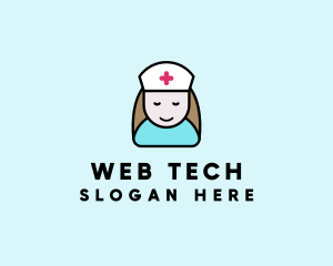 Clinic Nurse Healthcare logo design