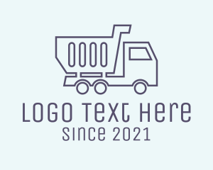 Minimalist Dump Truck  logo