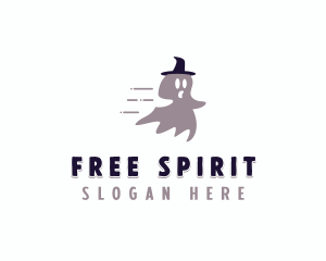 Ghost Spooky Witch logo design