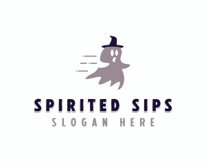 Ghost Spooky Witch logo design