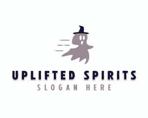 Ghost Spooky Witch logo design