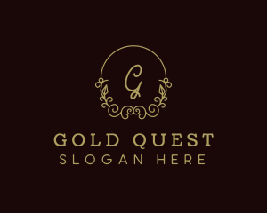 Gold Wreath Boutique logo design