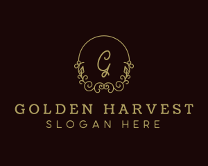 Gold Wreath Boutique logo design