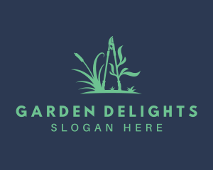 Grass Loppers Gardener logo design