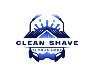 Pressure Washer Janitorial Cleaning logo design