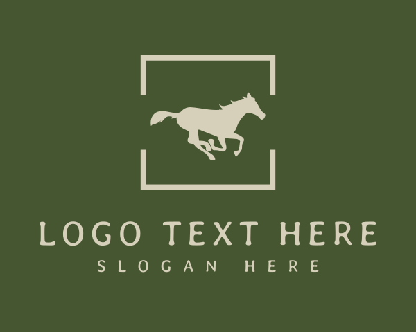 Saddle logo example 2