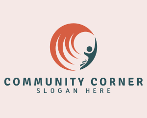 Community People Hand Foundation logo design