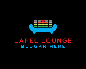 DJ Equalizer Lounge logo design