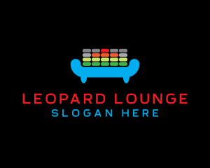 DJ Equalizer Lounge logo design