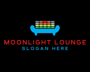 DJ Equalizer Lounge logo design