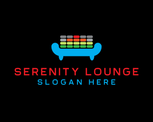 DJ Equalizer Lounge logo design