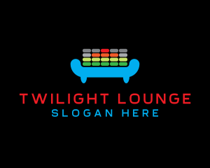 DJ Equalizer Lounge logo design