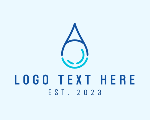 Waterdrop Letter A logo