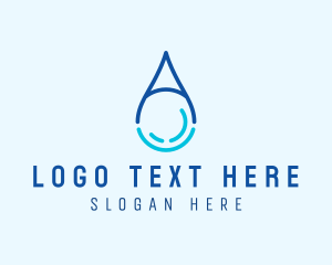 Waterdrop Letter A Logo