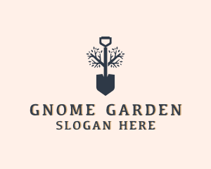 Plant Garden Shovel logo design