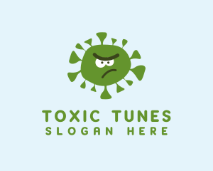 Angry Toxic Virus   logo design