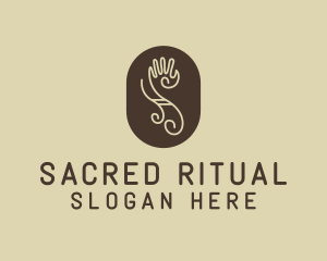 Tribal Letter S Hand logo design