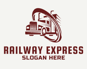 Express Trucking Courier logo design